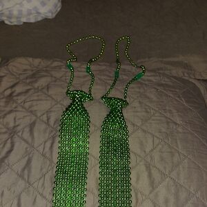 Elegant Green Beaded Necklace